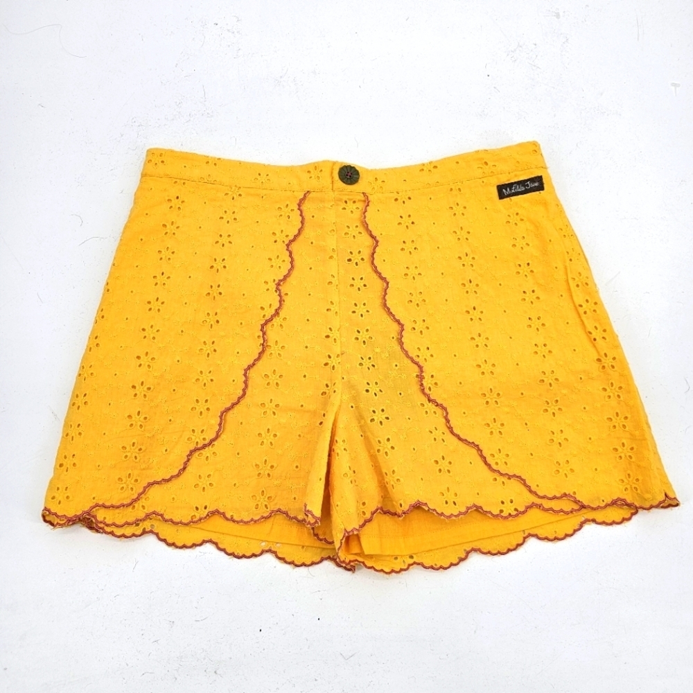 Matilda Jane Yellow Eyelet Shorts
